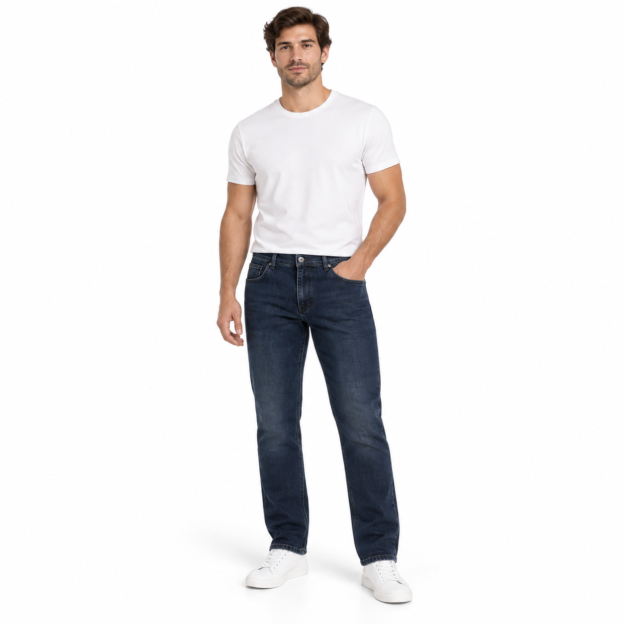 Angel Shopping Ανδρικό Τζιν Παντελόνι Regular Fit Μπλε