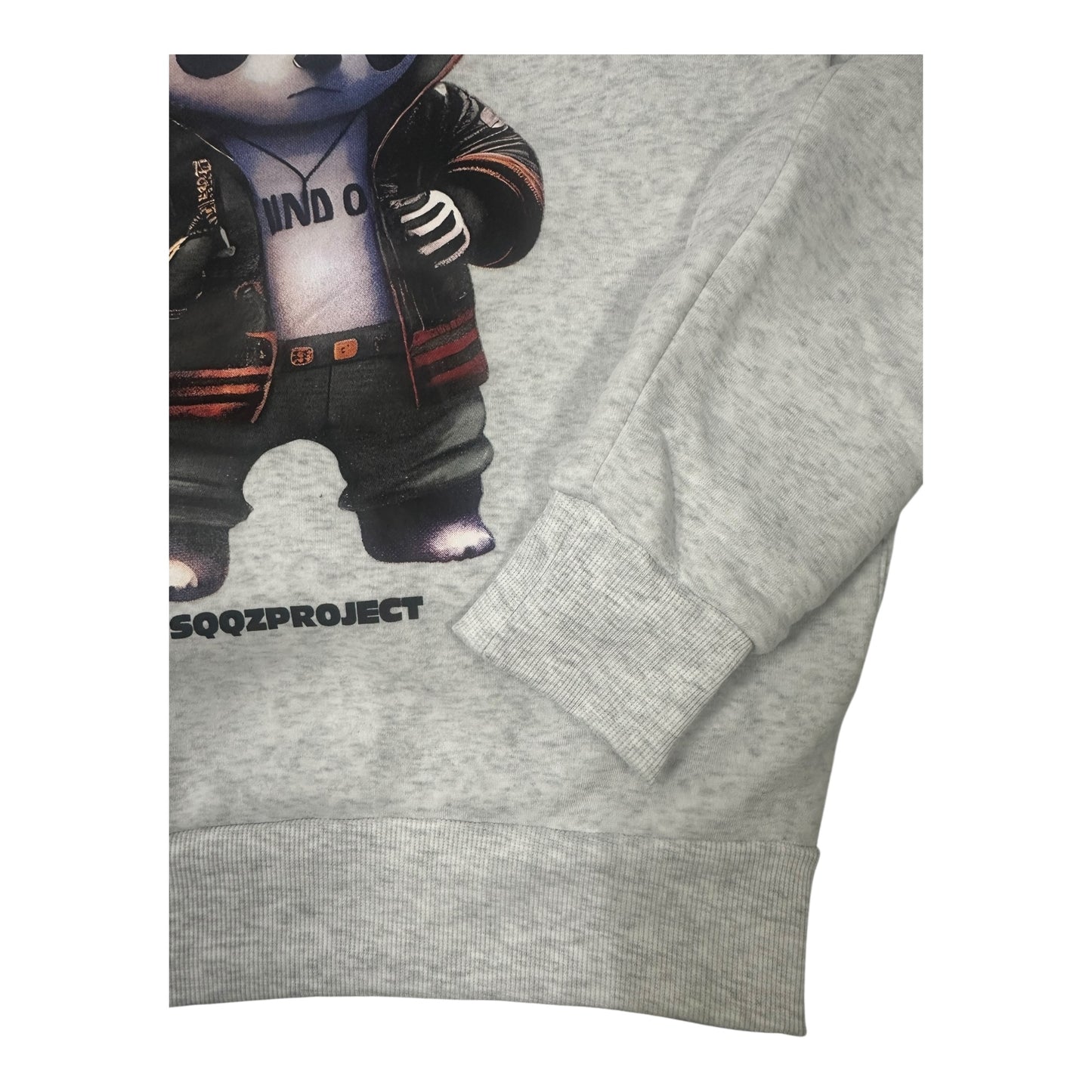 Belman Design Men's Hoodie with Panda Pattern White