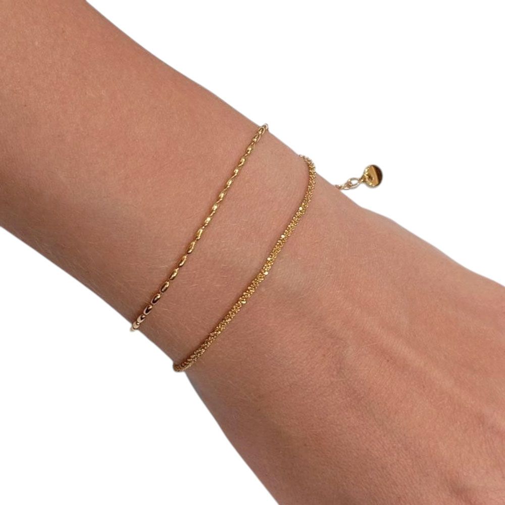 Διπλή αλυσίδα σε χρυσό ή ασημί