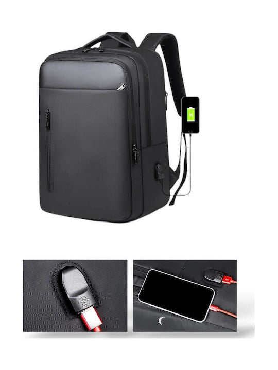 Backpack Αδιάβροχο 36lt Μαύρο - Angel shopping