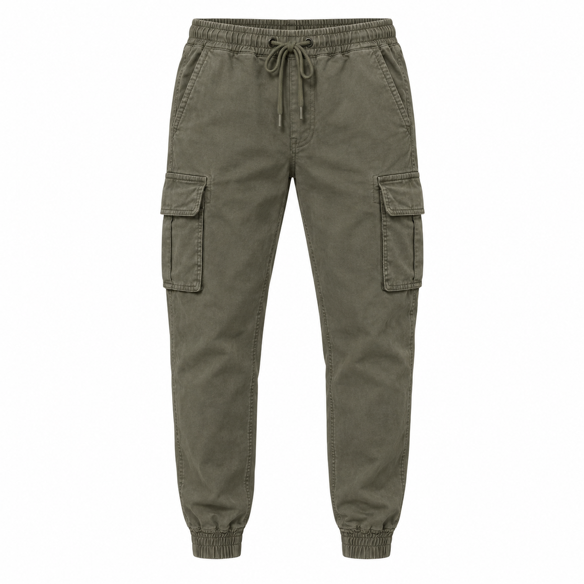 Angel Shopping Ανδρικό Παντελόνι Cargo Jogger με Κορδόνι Πράσινο