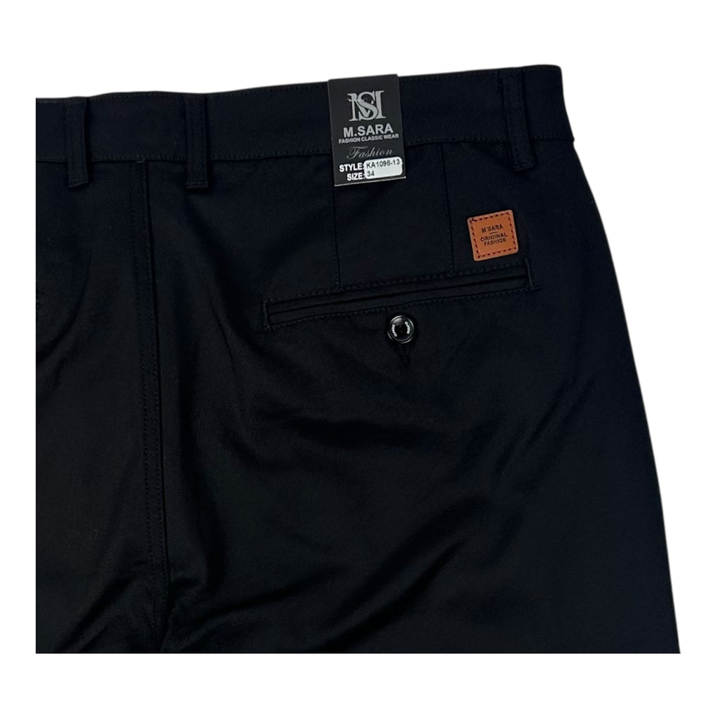 Angel Shopping Παντελόνι chino σε relaxed εφαρμογή μαύρο - Angel shopping