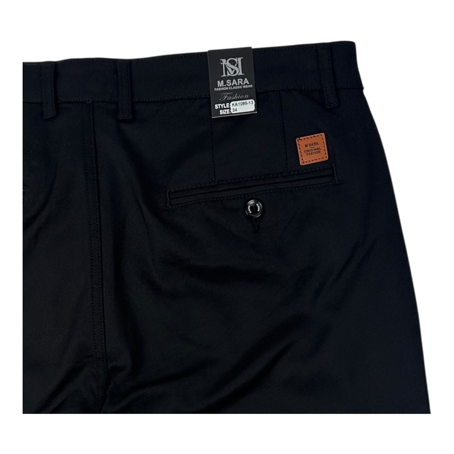 Angel Shopping Παντελόνι chino σε relaxed εφαρμογή μαύρο