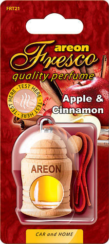 Areon Κρεμαστό Αρωματικό Υγρό Αυτοκινήτου Fresco Apple & Cinnamon 4ml - Angel shopping
