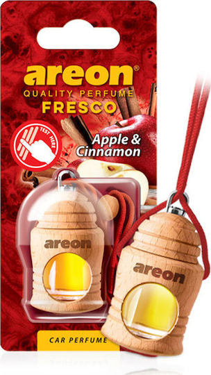Areon Κρεμαστό Αρωματικό Υγρό Αυτοκινήτου Fresco Apple & Cinnamon 4ml