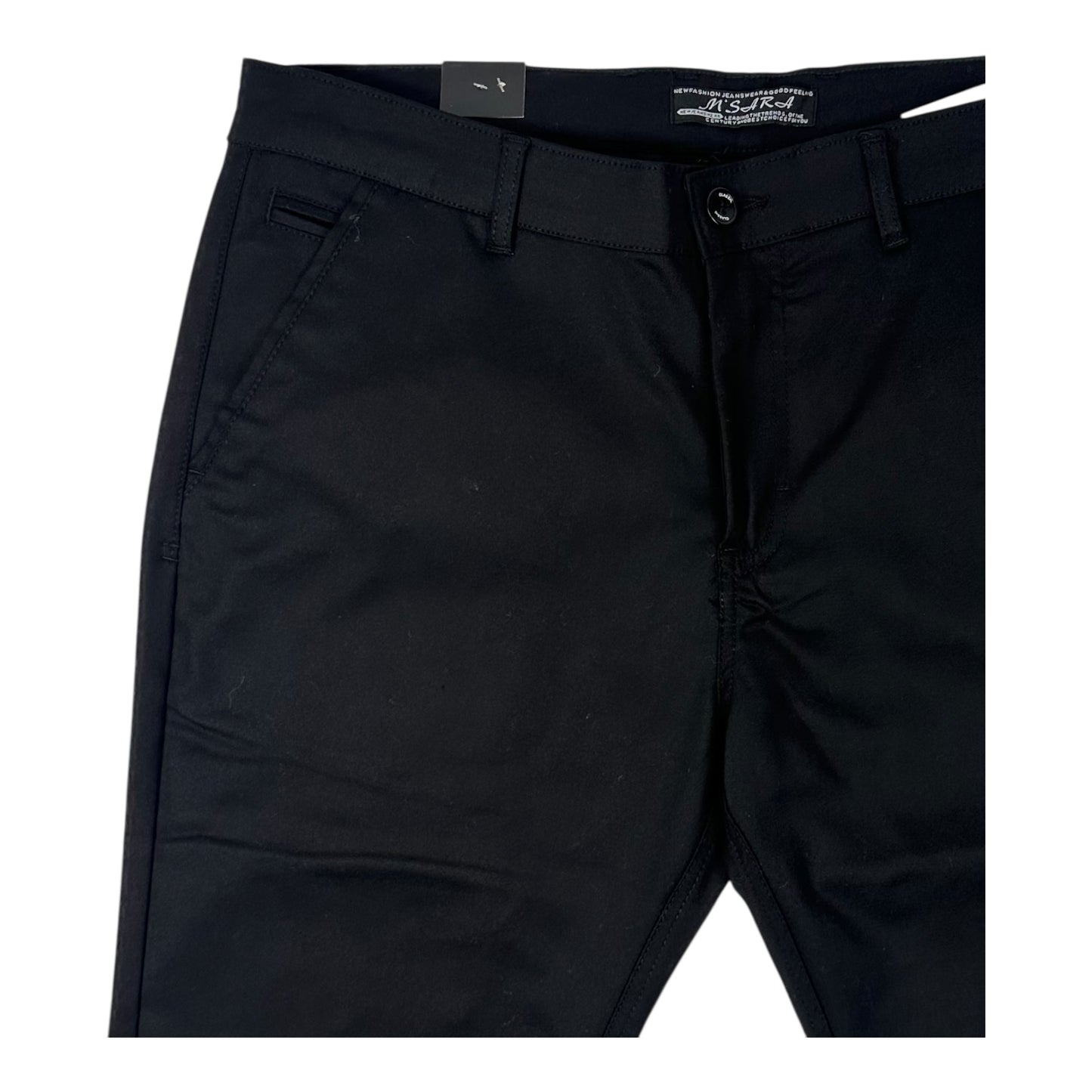 Angel Shopping Παντελόνι chino σε relaxed εφαρμογή μαύρο
