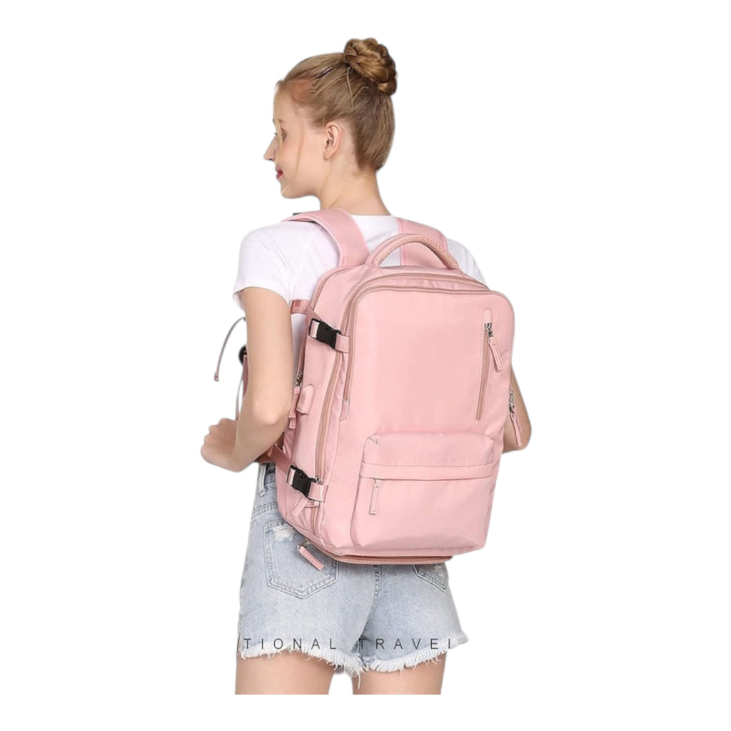 Backpack Αδιάβροχο 32lt Ροζ - Angel shopping