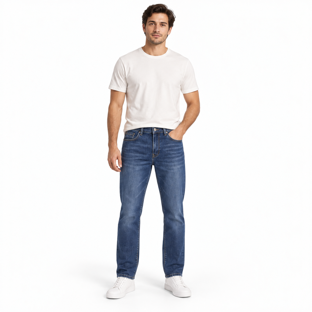 Mastino Ανδρικό Τζιν Παντελόνι Regular Fit Μπλε