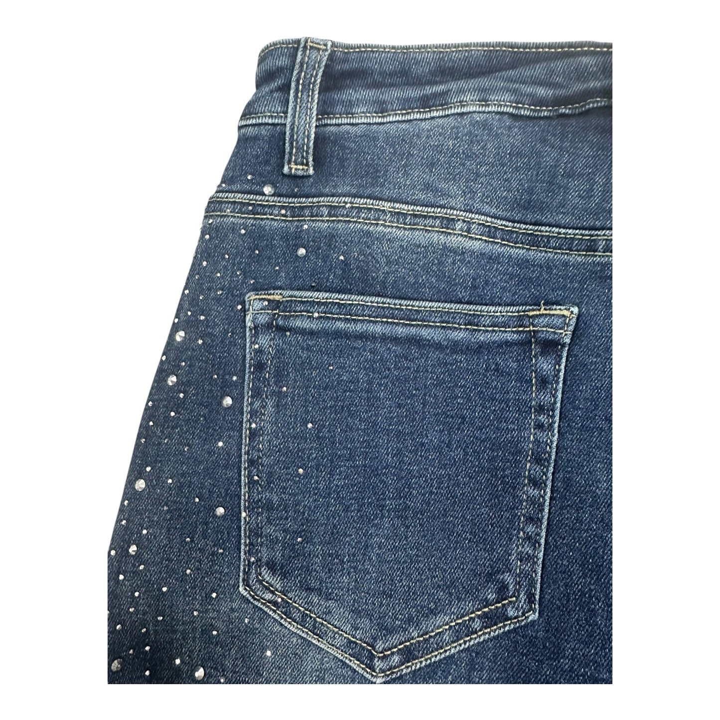 MISS GOOD Jeans With Rhinestones Blue