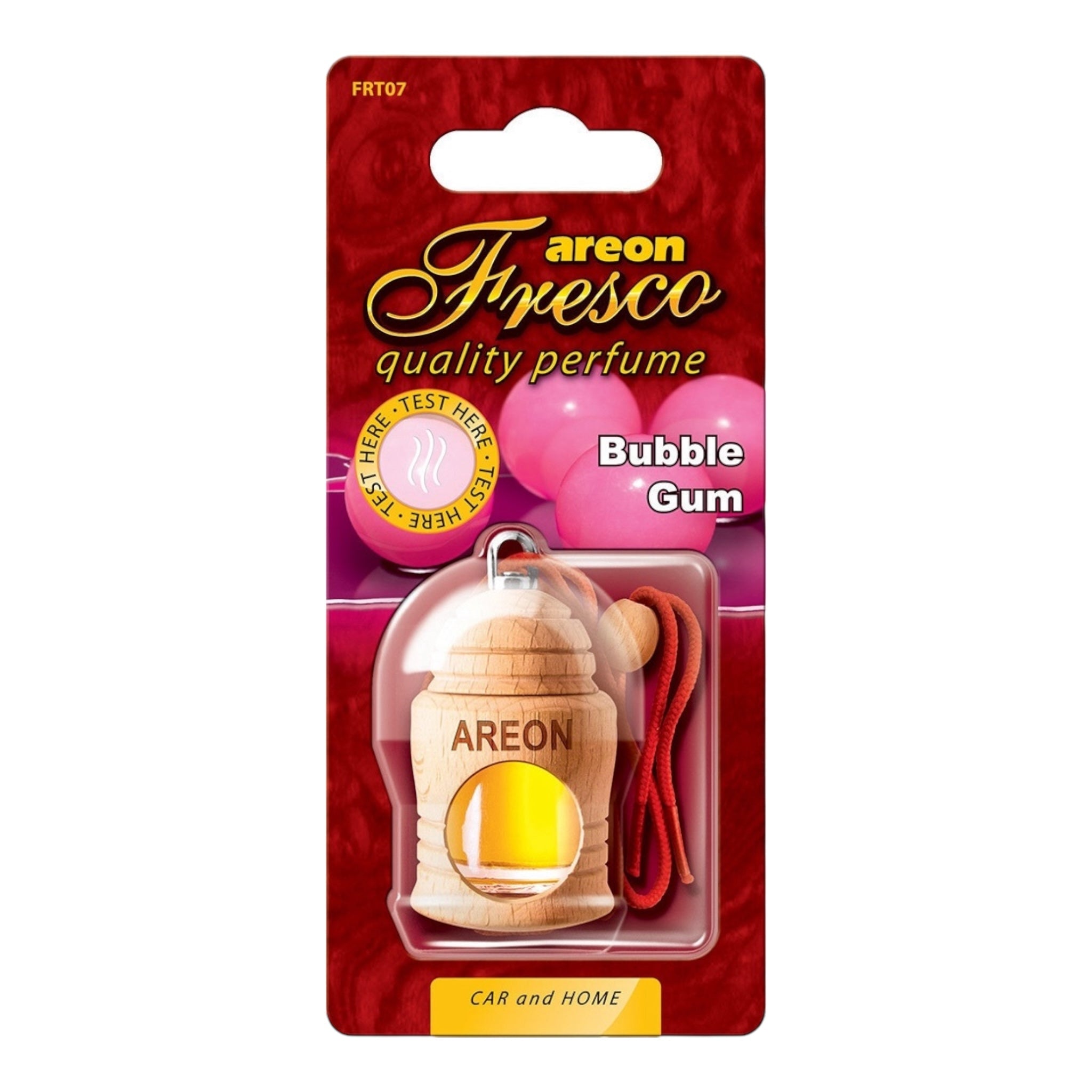 Areon Κρεμαστό Αρωματικό Υγρό Αυτοκινήτου Fresco Bubble Gum 4ml FRTN07 Χωρίς Χρώμα - Angel shopping