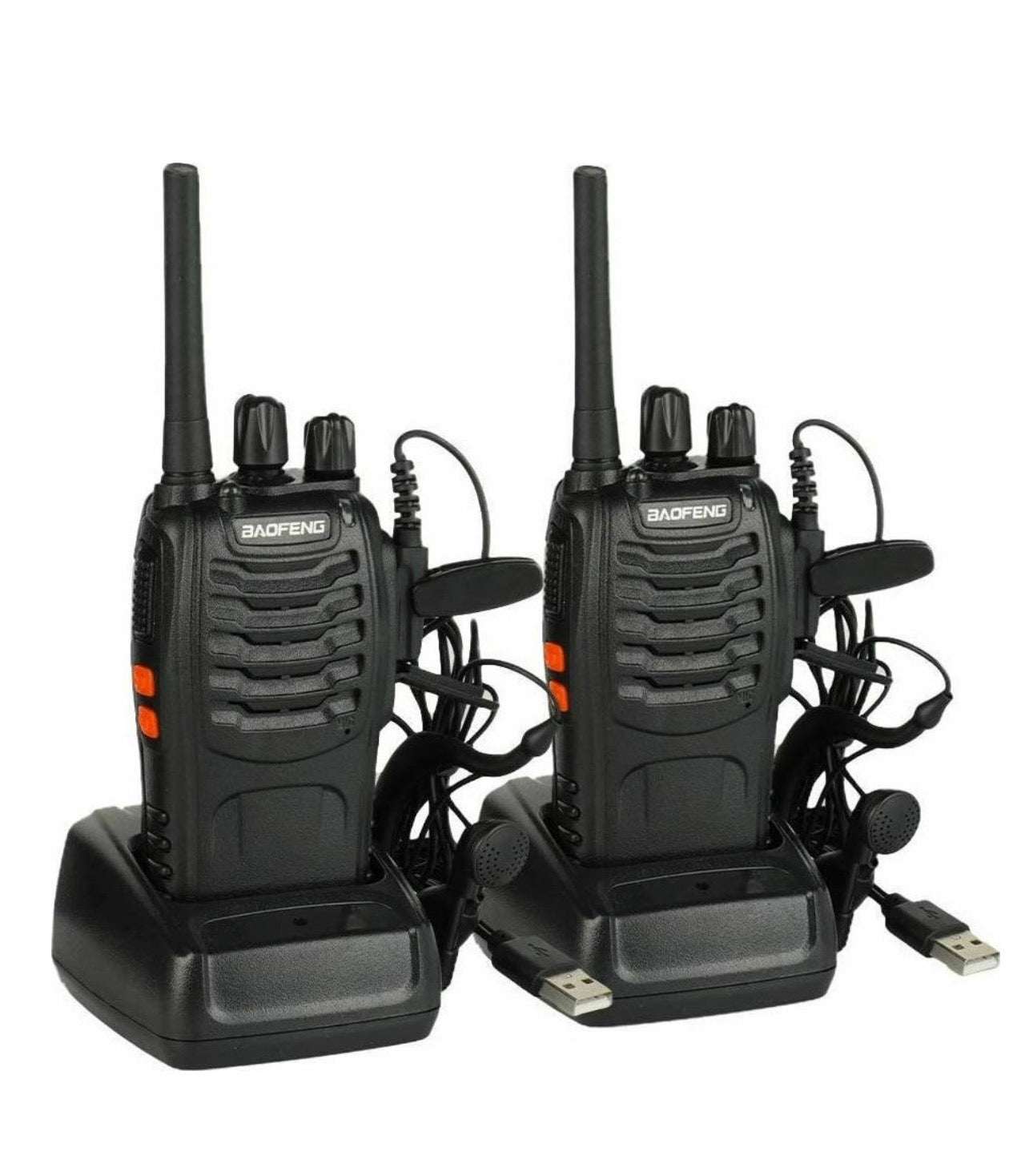 Baofeng BF-88E Ασύρματος Πομποδέκτης PMR 0.5W χωρίς Οθόνη Σετ 2τμχ