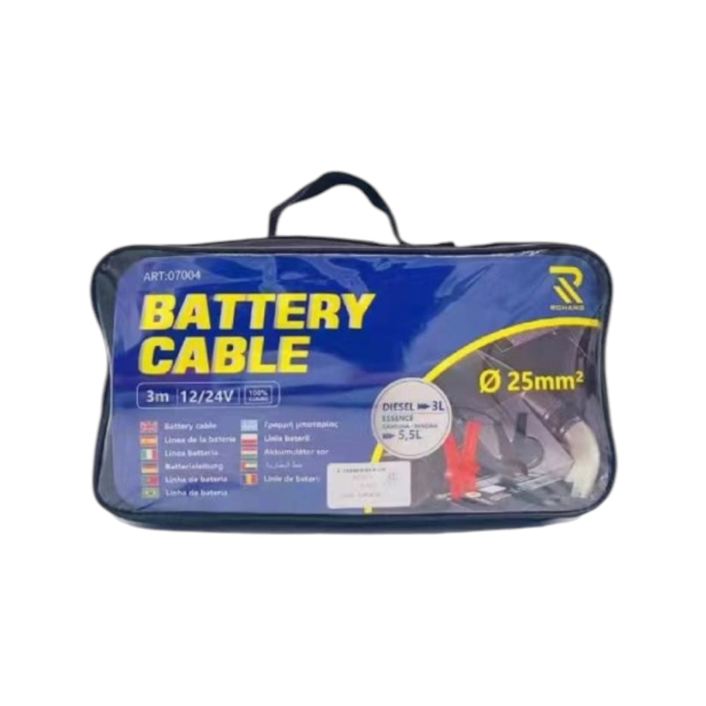 RCHANG Καλώδια Εκκίνησης Μπαταρίας 12/24V 3m 25mm² 5000-31