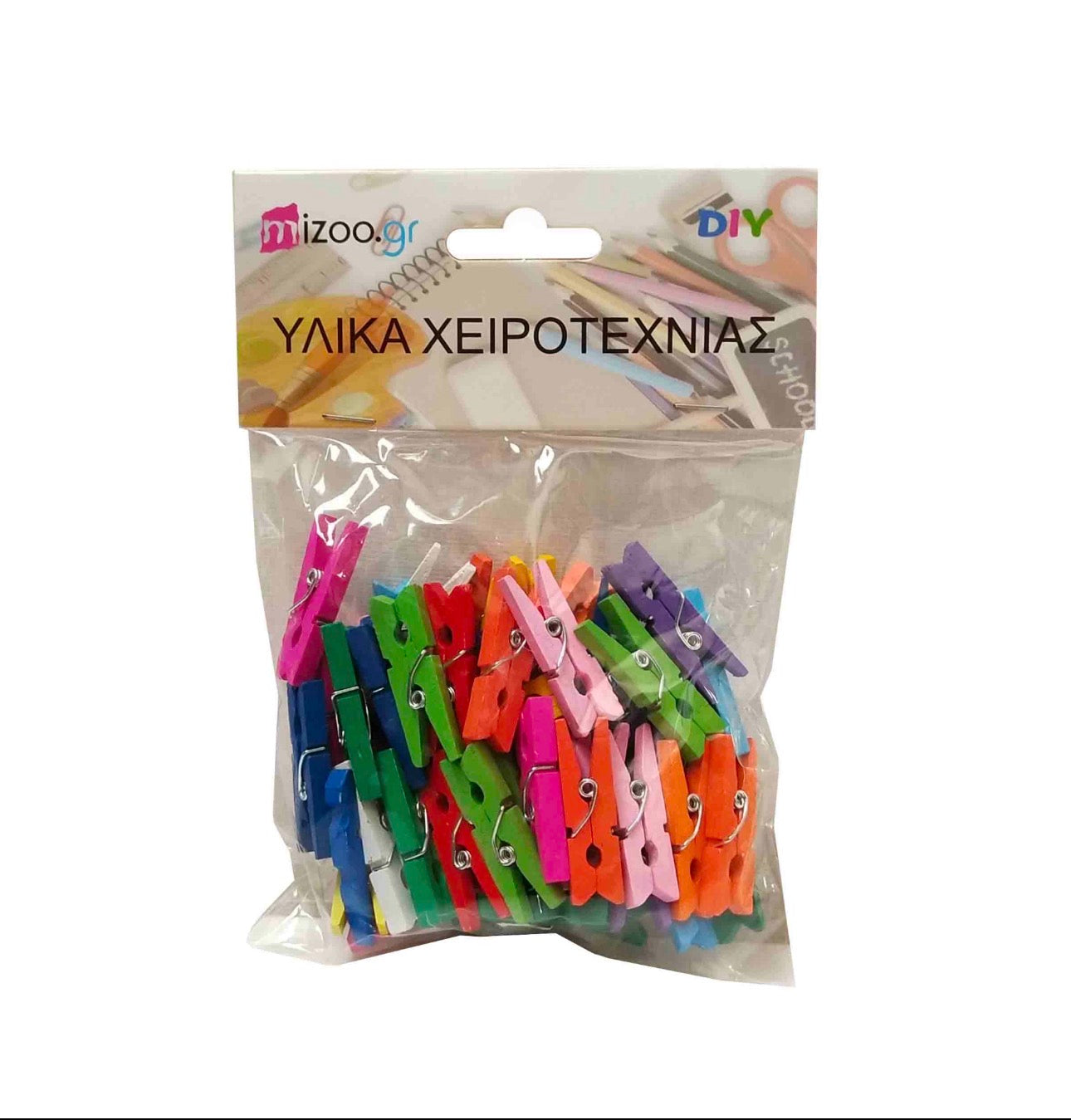 ΜΑΝΤΑΛΑΚΙΑ ΞΥΛΙΝΑ 50ΤΜΧ Χρωματιστά