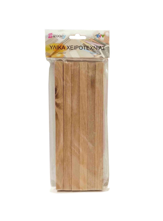 ΞΥΛΑΚΙΑ ΤΕΤΡΑΓΩΝΑ ΚΑΤΑΣΚΕΥΩΝ 6ΤΜΧ 20CM Καφέ