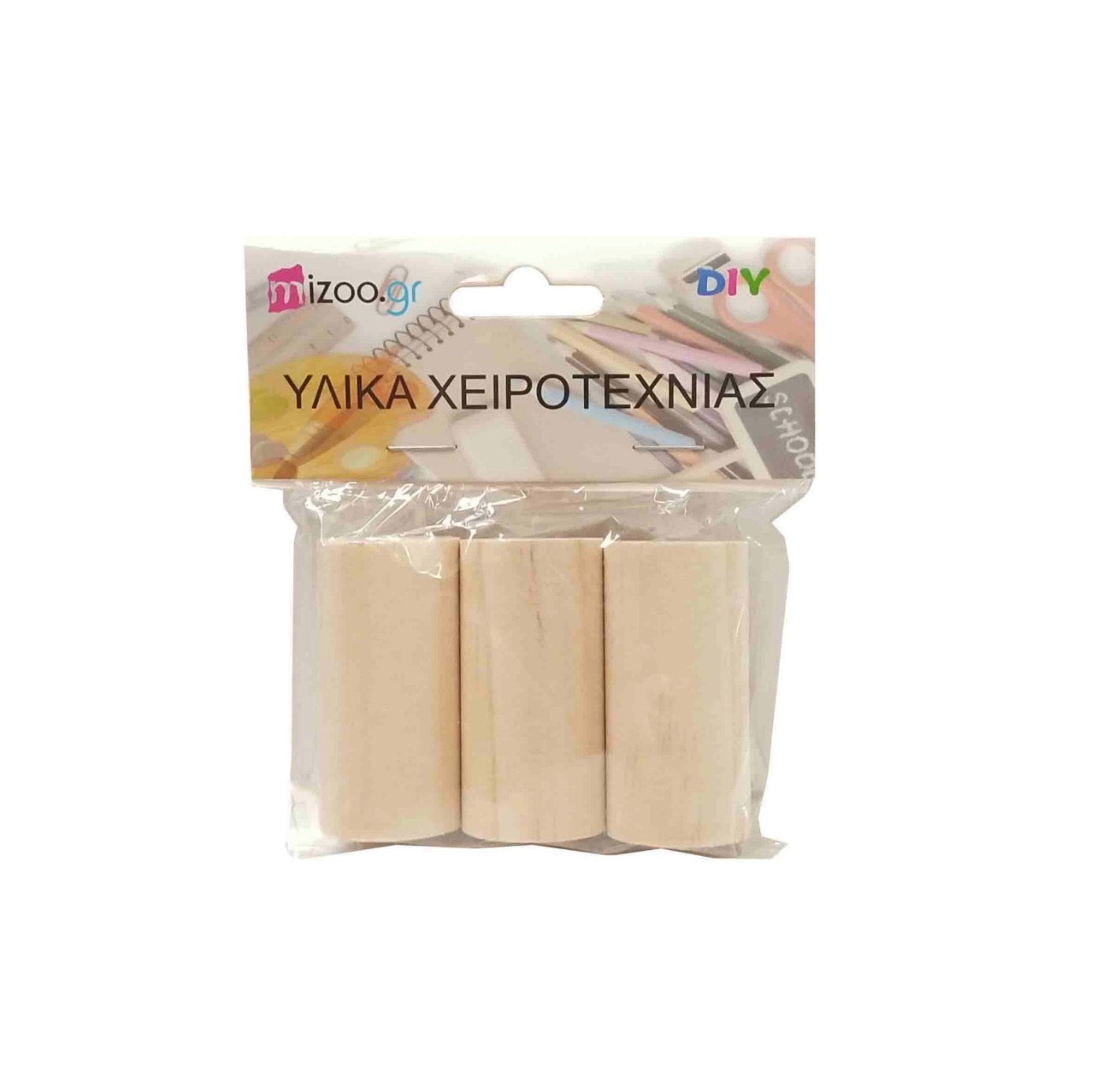 ΞΥΛΙΝΟΙ ΚΥΛΙΝΔΡΟΙ 3ΤΜΧ 5Χ2CM Καφέ