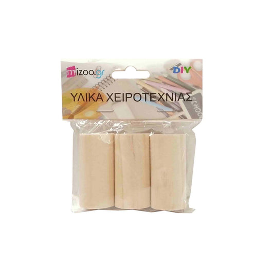 ΞΥΛΙΝΟΙ ΚΥΛΙΝΔΡΟΙ 3ΤΜΧ 5Χ2CM Καφέ