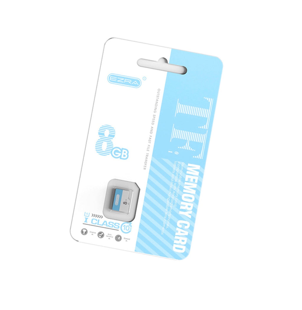 Ezra TF01 microSDHC 8GB Class 10 Λευκό