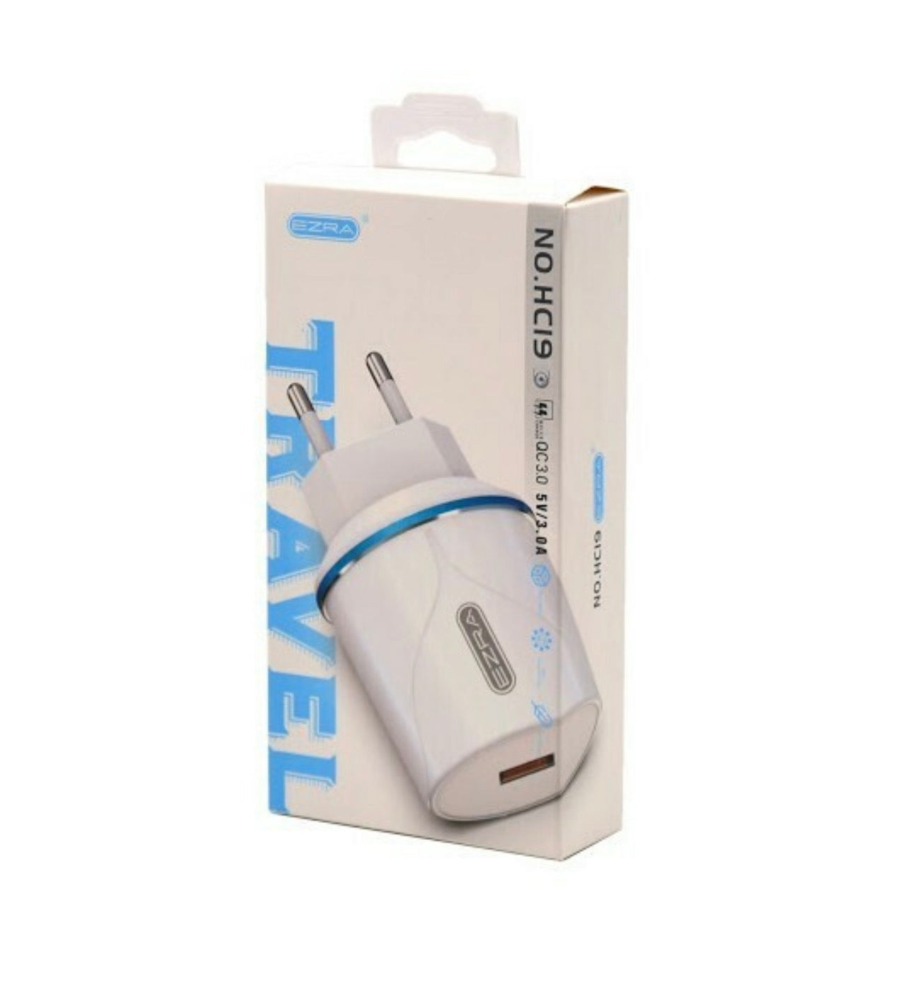 Ezra Φορτιστής Χωρίς Καλώδιο με Θύρα USB-A (HC19) Λευκός
