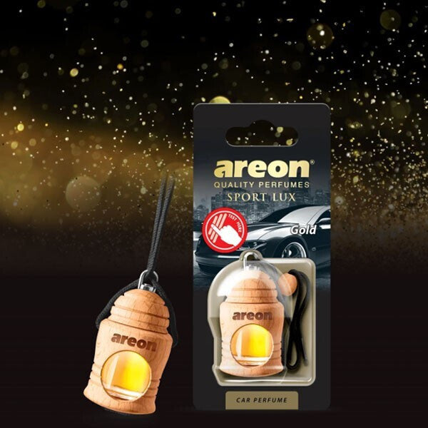 Areon Κρεμαστό Αρωματικό Υγρό Αυτοκινήτου Fresco Sport Lux Gold 4ml FSL01 Χωρίς Χρώμα