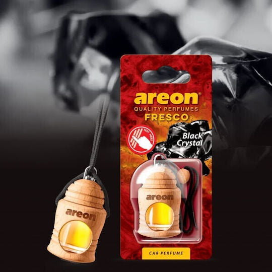Areon Κρεμαστό Αρωματικό Υγρό Αυτοκινήτου Fresco Black Crystal 4ml FRTN17