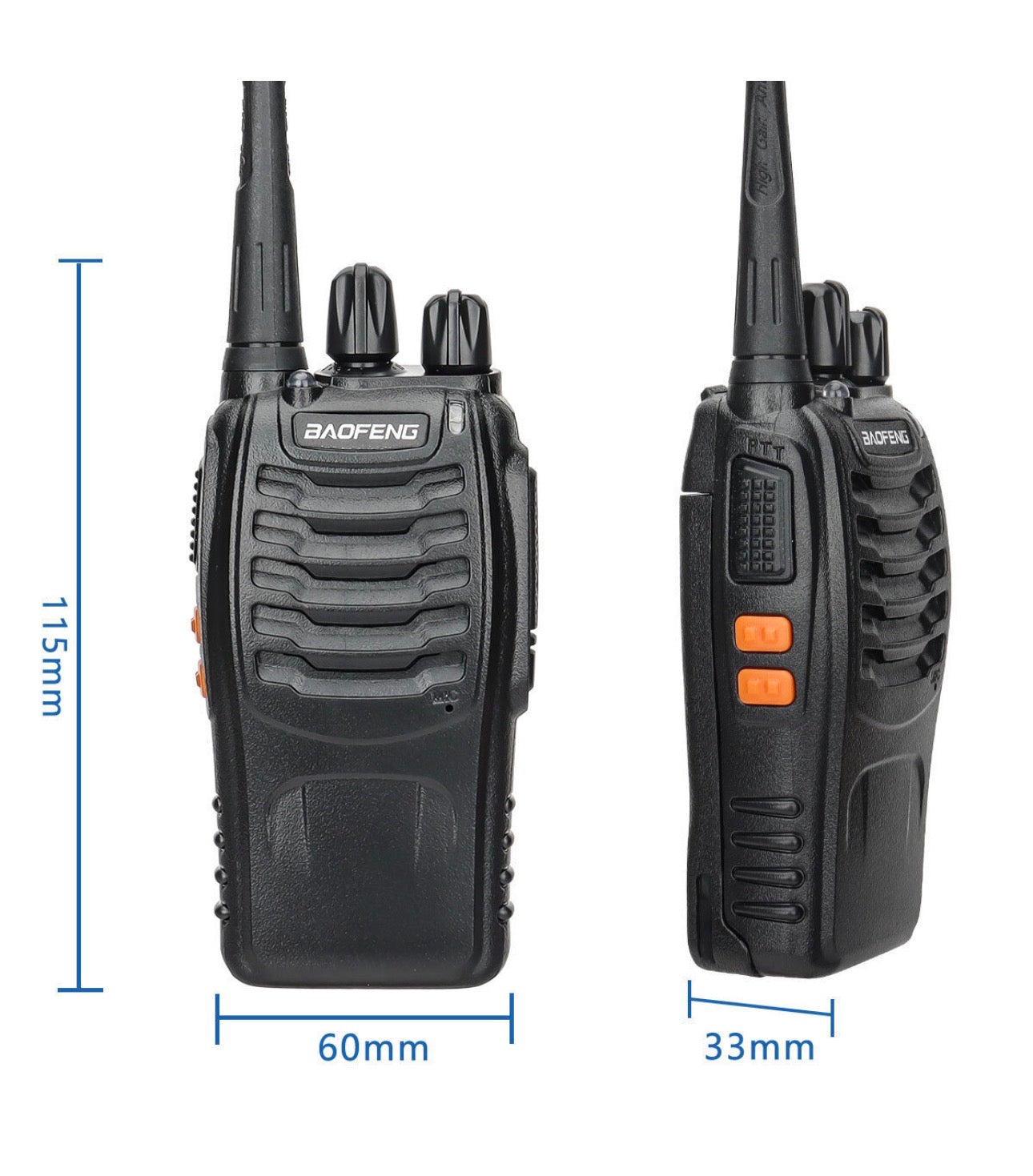 ￼ Baofeng Μπαταρία Ασύρματου Πομποδέκτη για Baofeng BF-888S Μαύρο