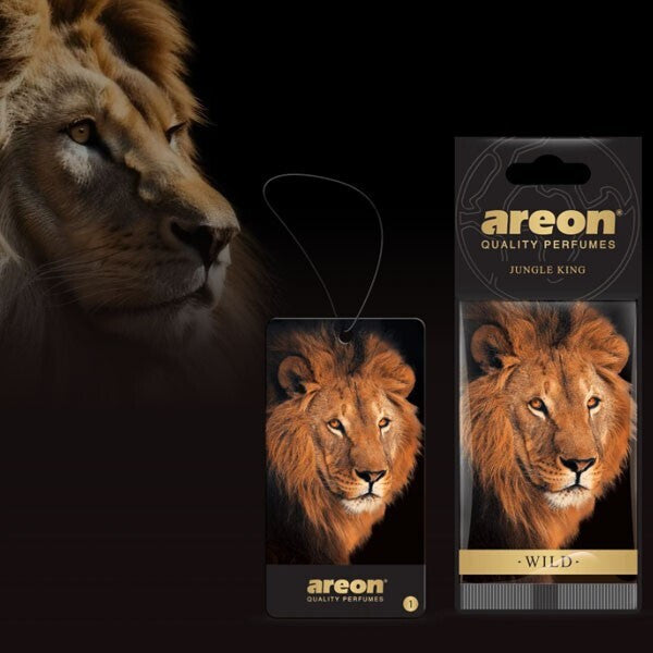 Areon Αρωματική Καρτέλα Κρεμαστή Αυτοκινήτου Wild Jungle King AW01