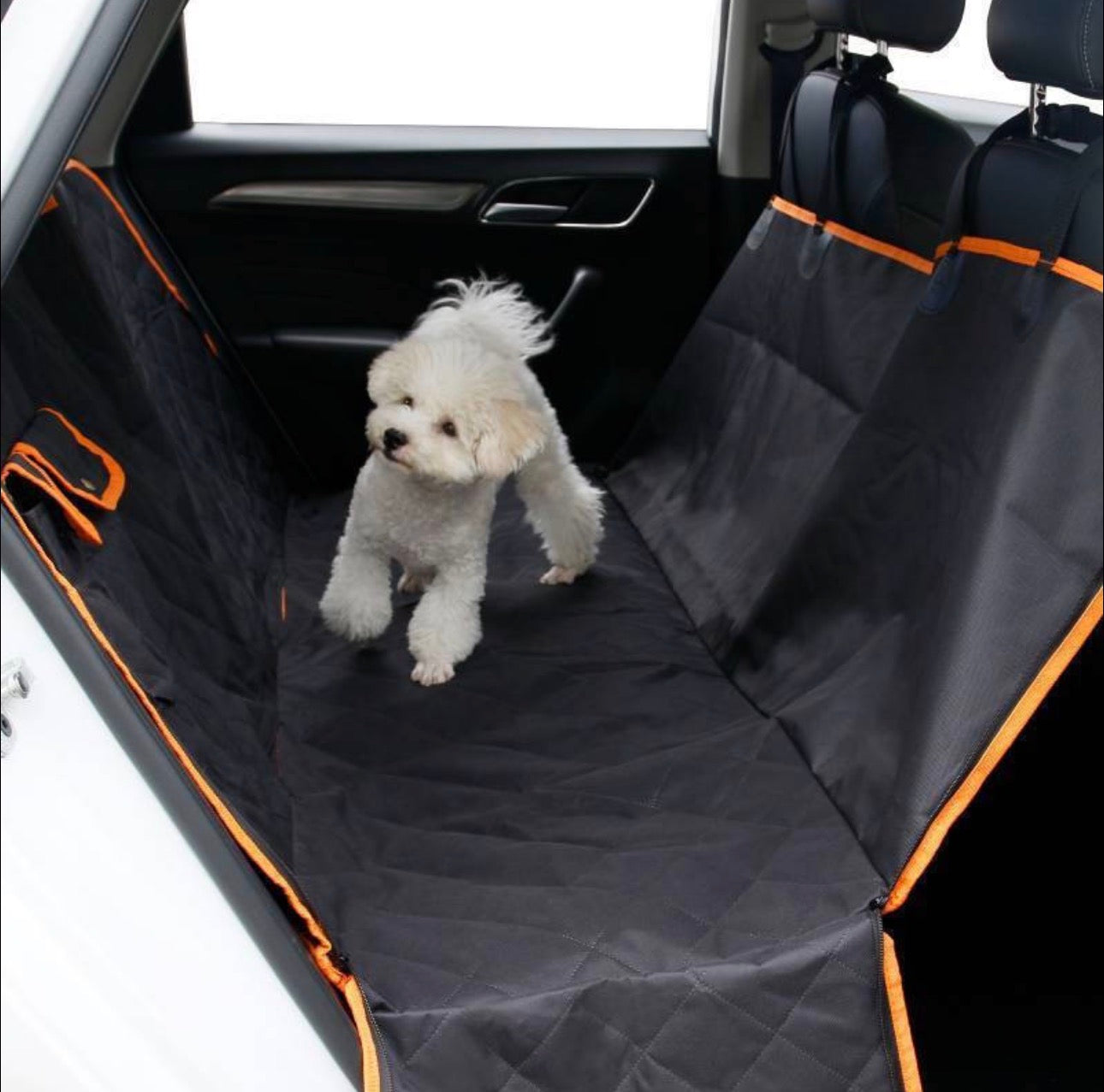Car Seat Cover Κάλυμμα Καθίσματος Αυτοκινήτου για Σκύλο 135x145cm Μαύρο