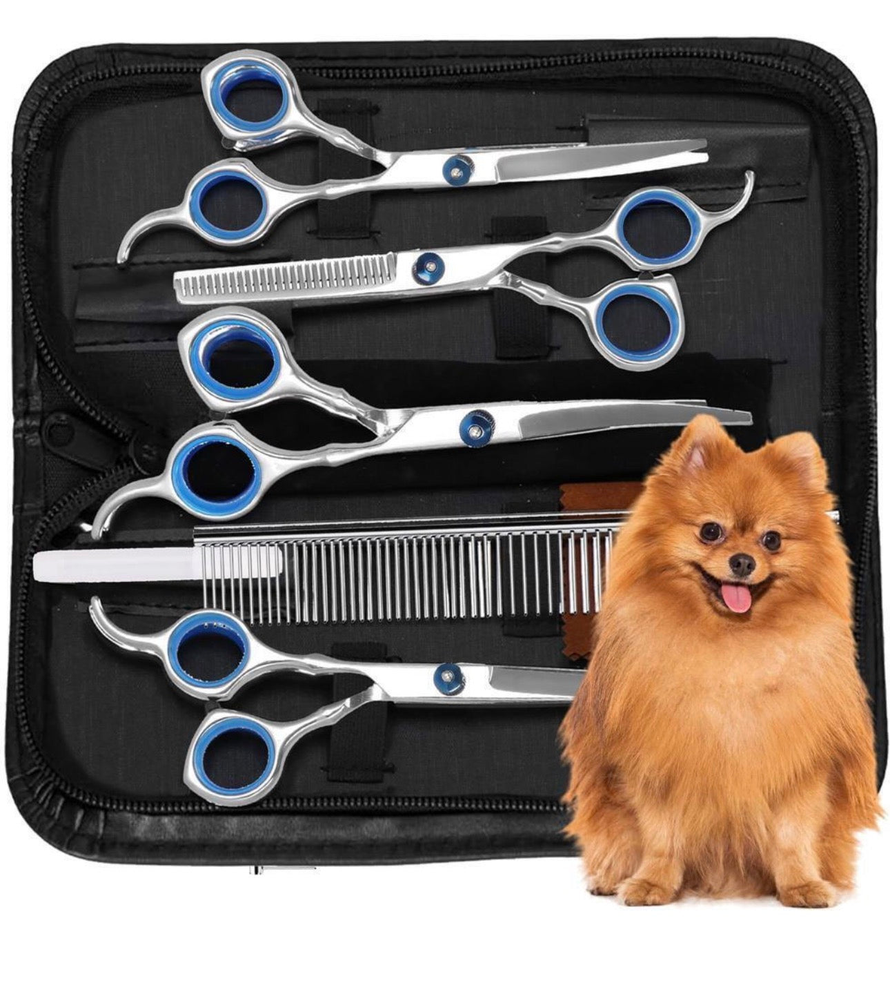 Pet Care Set 4 Grooming Scissors Accessories