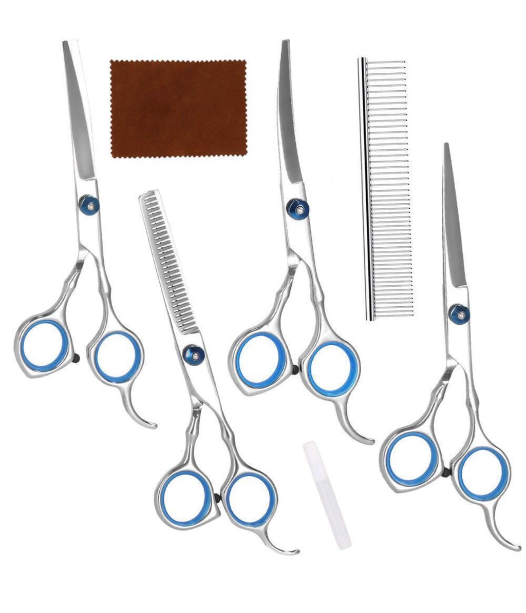 Pet Care Set 4 Grooming Scissors Accessories