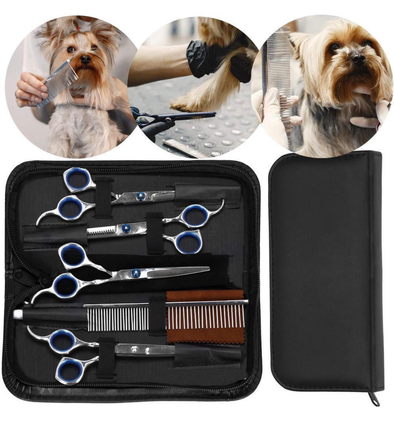 Pet Care Set 4 Grooming Scissors Accessories