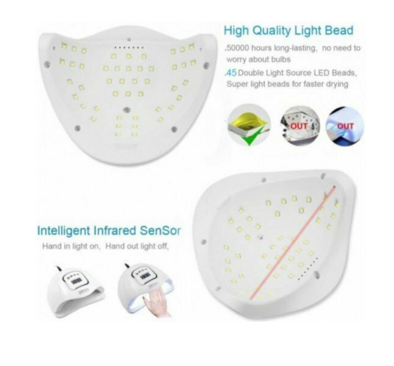 Sun Sun X5 Max Φουρνάκι Νυχιών UV / LED 80W Λευκό