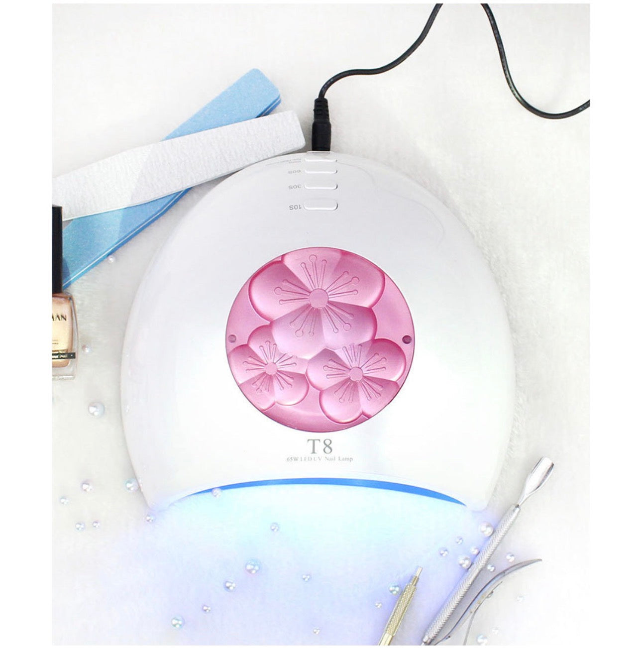T8 Φουρνάκι Νυχιών UV / LED 65W Λευκό