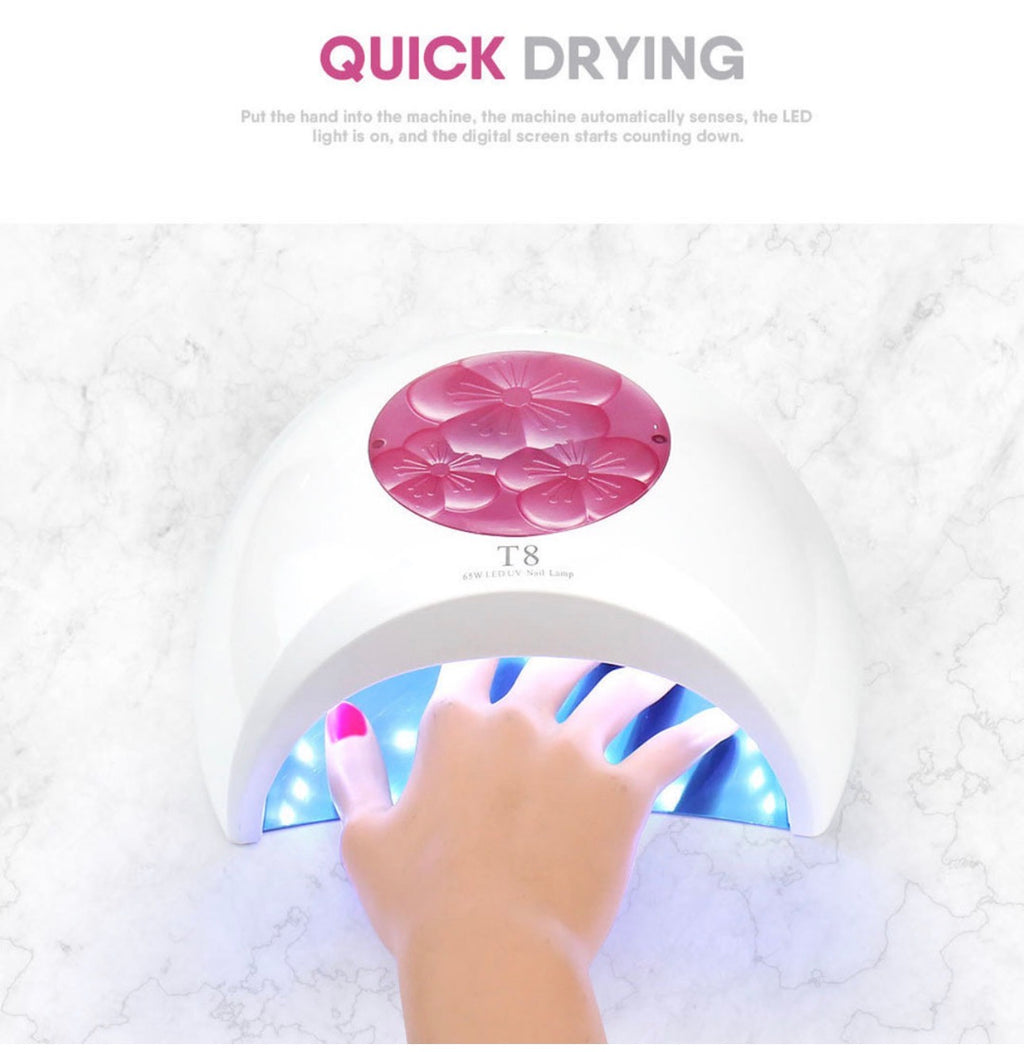 T8 Φουρνάκι Νυχιών UV / LED 65W Λευκό