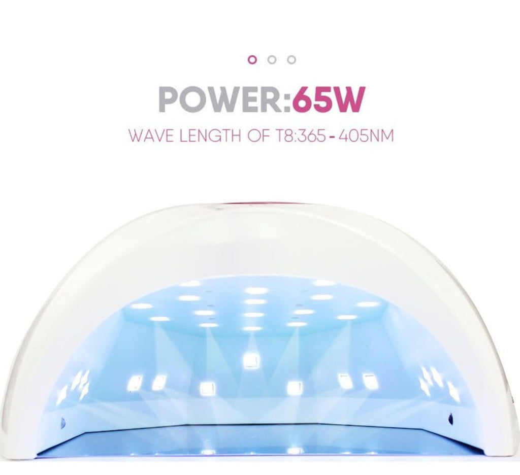 T8 Φουρνάκι Νυχιών UV / LED 65W Λευκό
