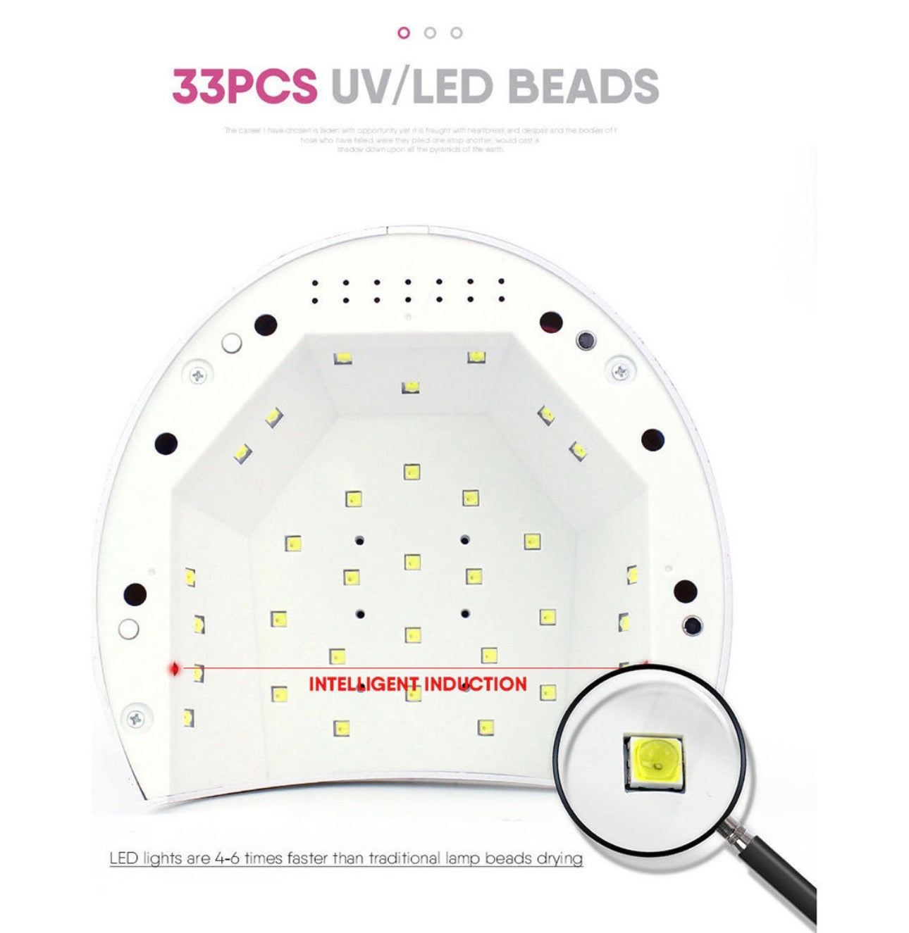 T8 Φουρνάκι Νυχιών UV / LED 65W Λευκό