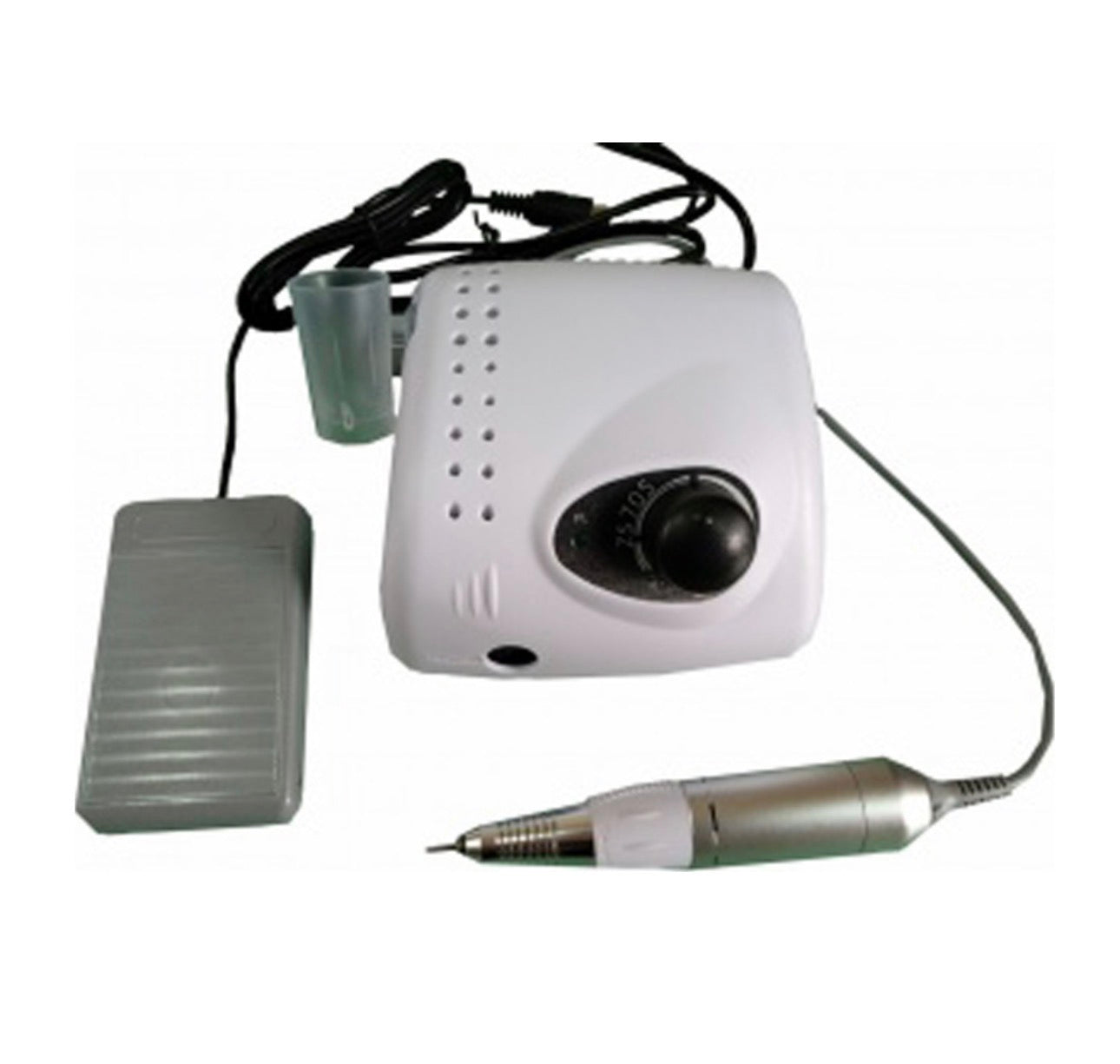 ZS-705 Τροχός Νυχιών Ρεύματος 65W Λευκός 35000 Στροφών με Πεντάλ Λευκό