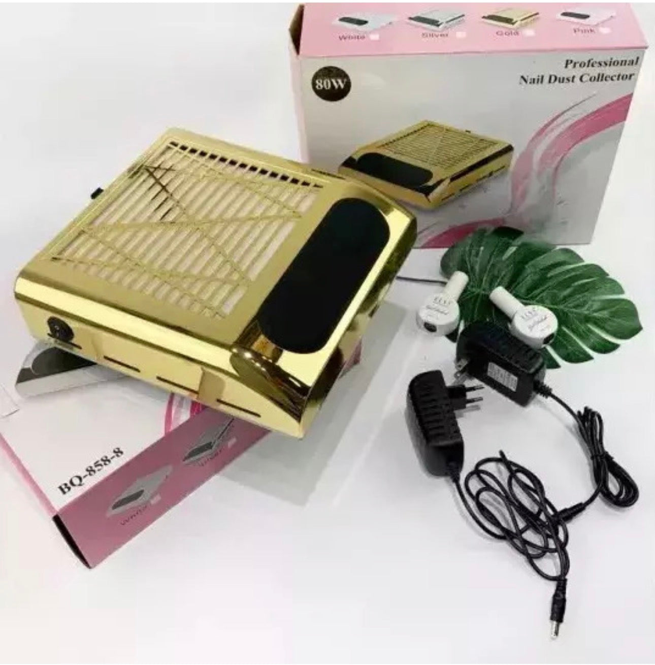 858-8 Απορροφητήρας Σκόνης Νυχιών 80W Gold