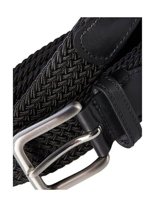 LY0010 Elastic Men's Knitted Belt Black