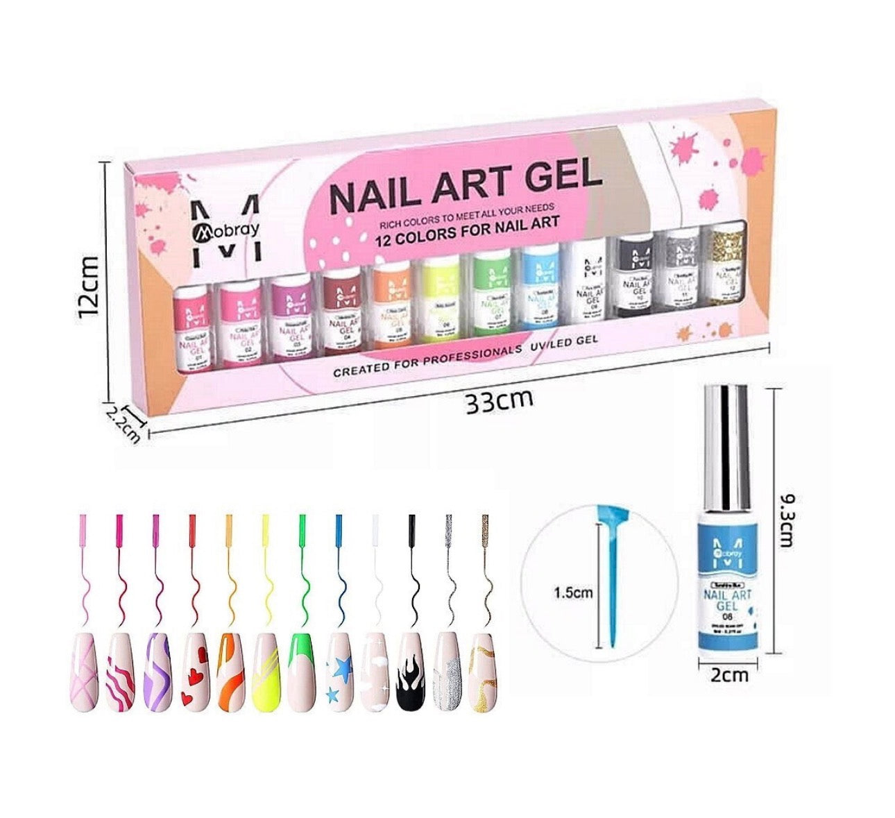 Ημιμόνιμο Βερνίκι Νυχιών 12 Nail Art