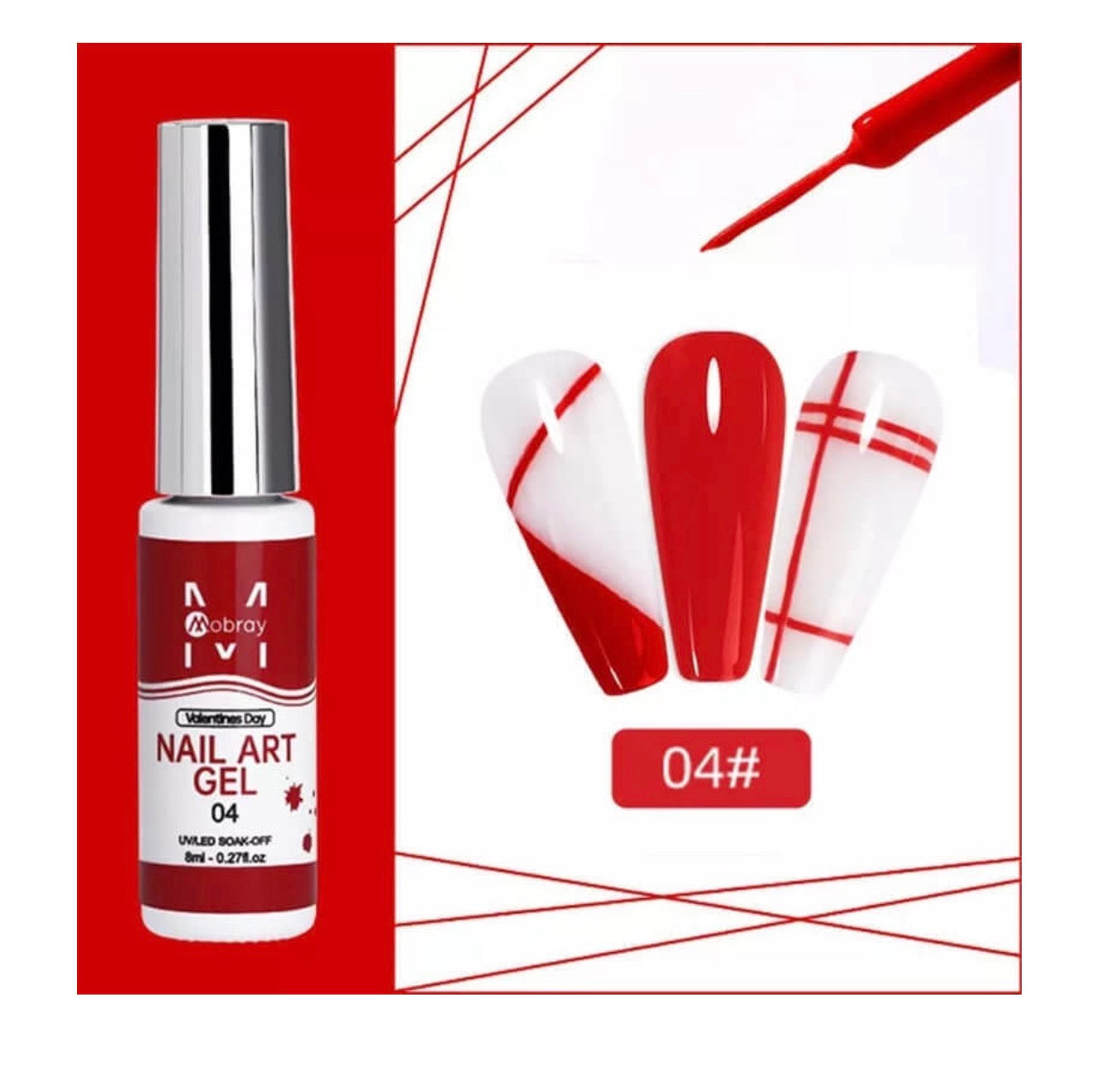 Nail Art Gel Νυχιών Πολύχρωμο