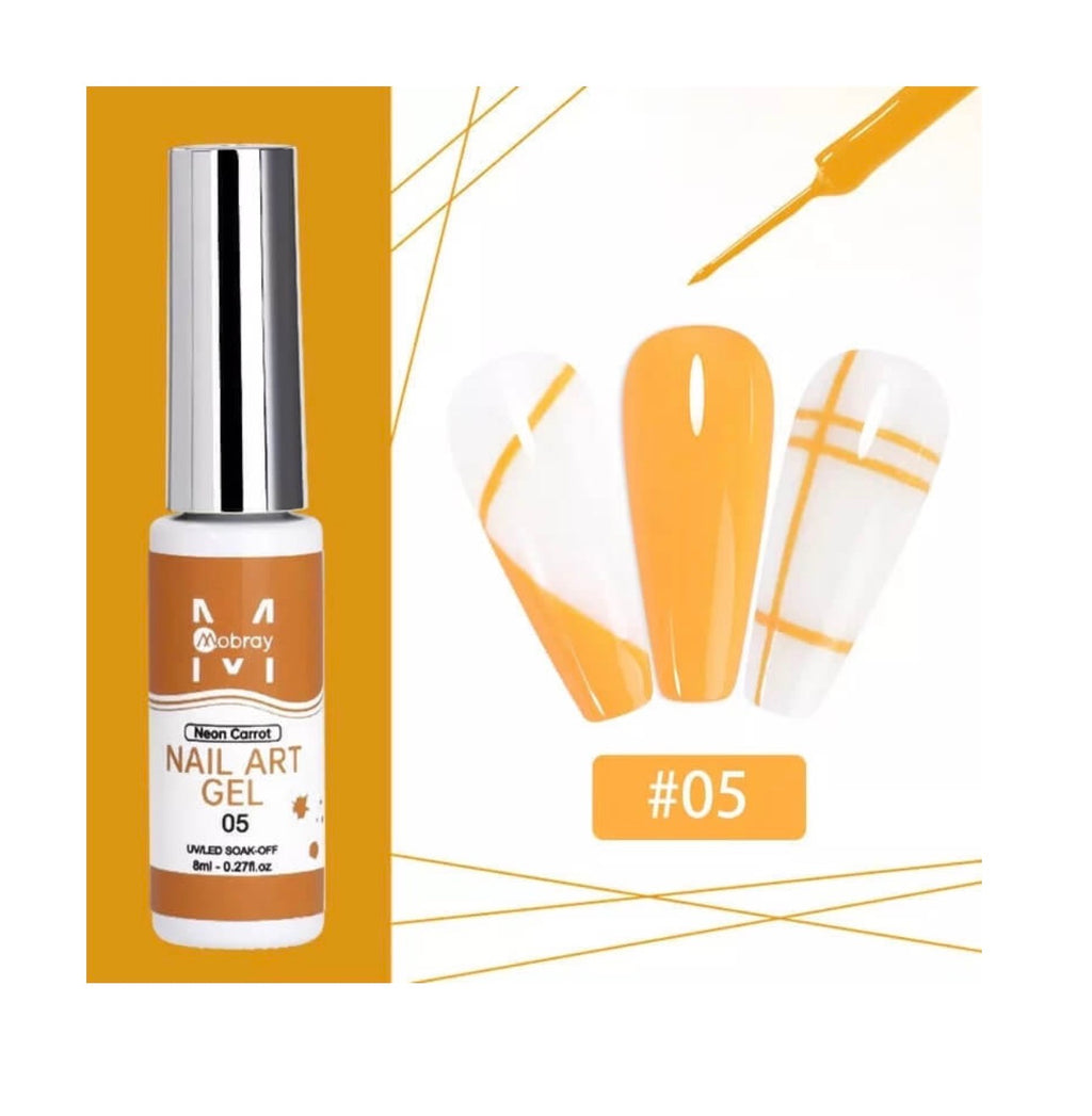 Nail Art Gel Νυχιών Πολύχρωμο