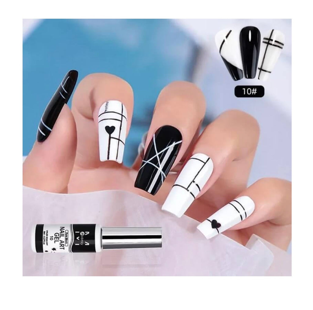 Nail Art Gel Νυχιών Πολύχρωμο