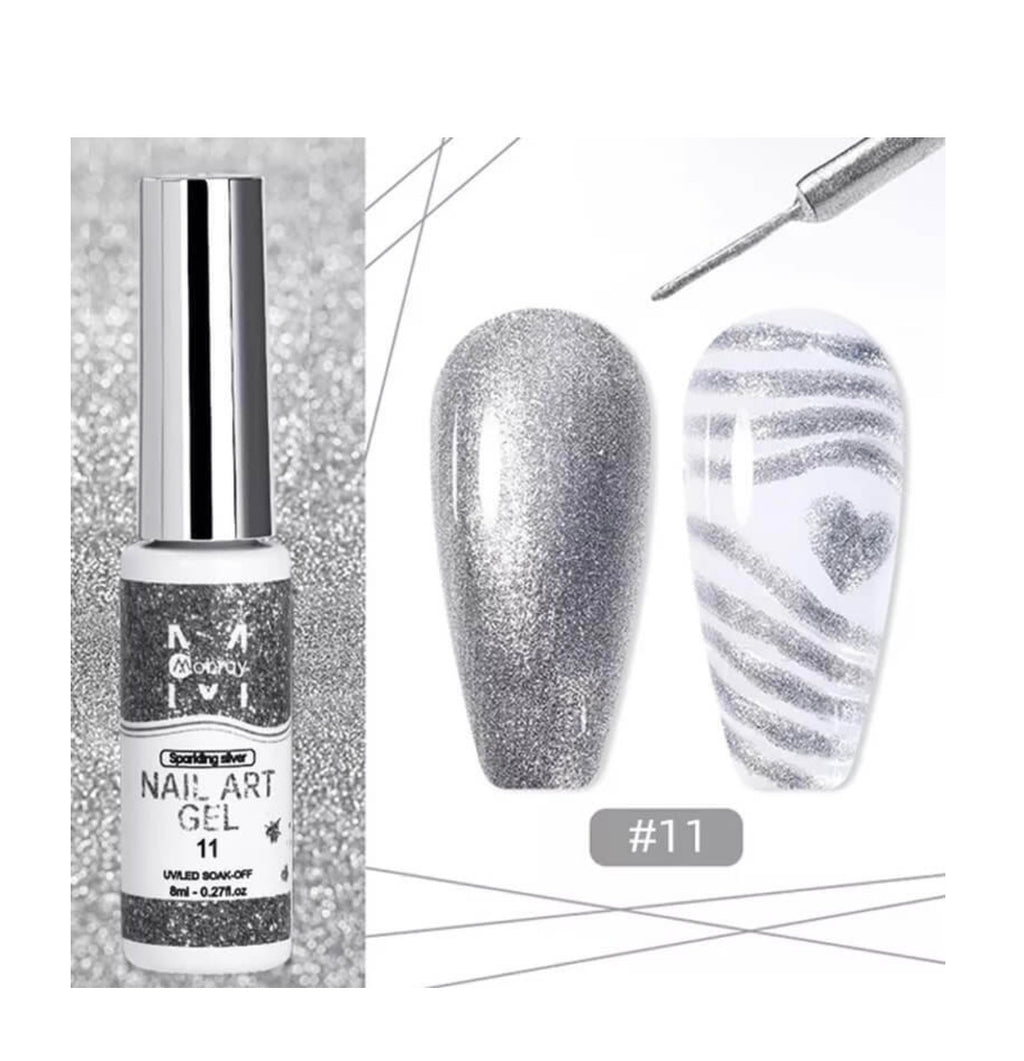 Nail Art Gel Νυχιών Πολύχρωμο