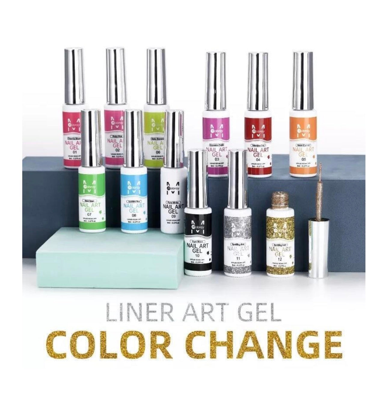 Nail Art Gel Νυχιών Πολύχρωμο