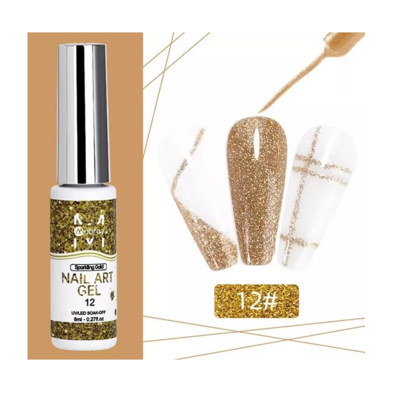 Nail Art Gel Νυχιών Πολύχρωμο