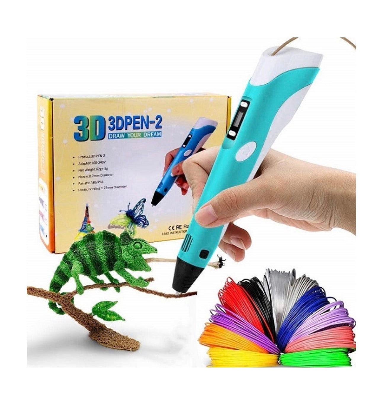 3D Pen 2 Draw Your Dream Τυρκουάζ για Παιδιά 8+ Ετών