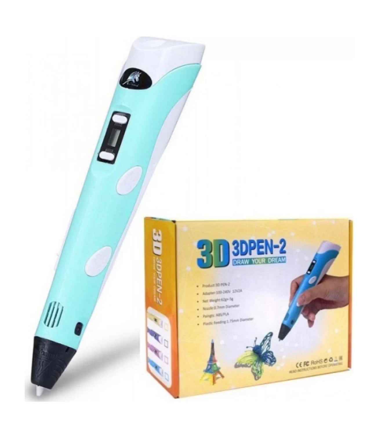 3D Pen 2 Draw Your Dream Τυρκουάζ για Παιδιά 8+ Ετών