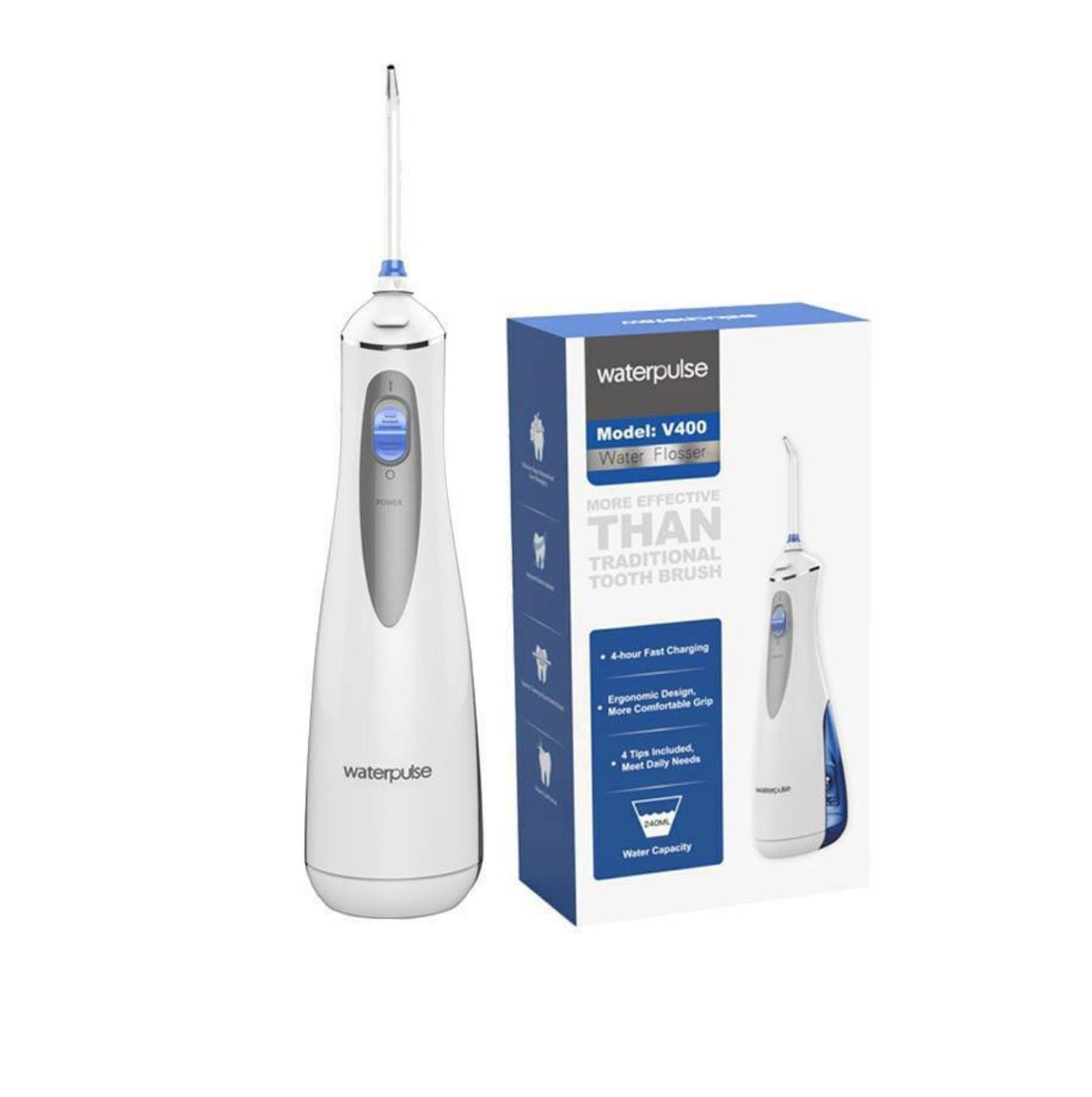 Waterpulse V400 Plus Water Flosser Λευκό