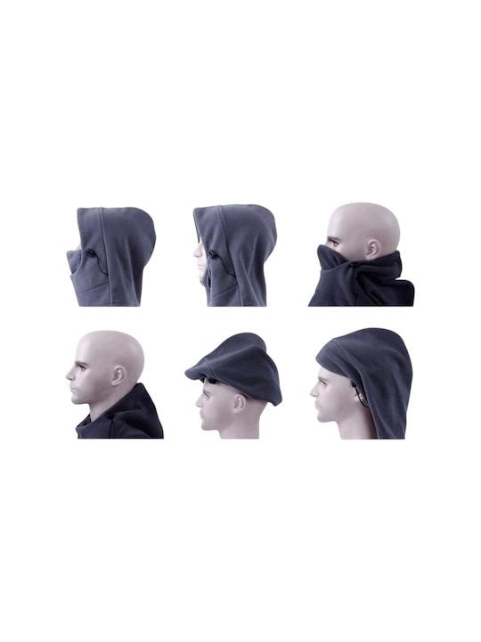 Angel Shopping Ζεστή Κουκούλα Fleece 6 Σε 1 Γκρί