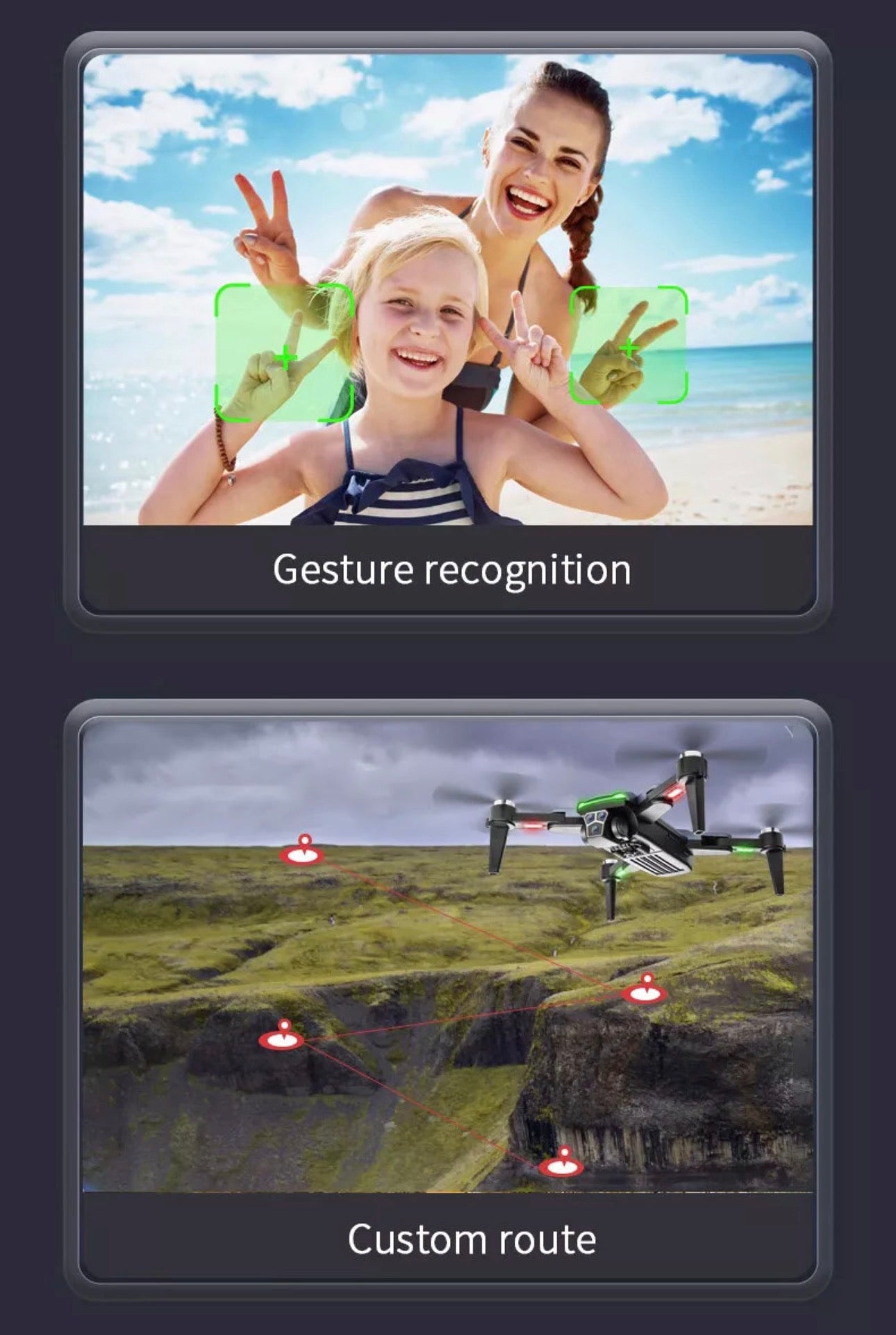 Drone S166 5G με GPS & Κάμερα 4K, Βίντεο 1080p Μαύρο Drones